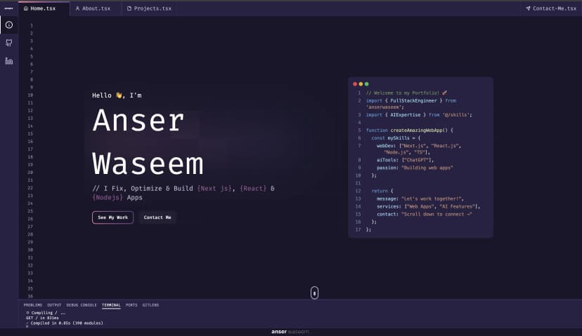 Personal Portfolio Website